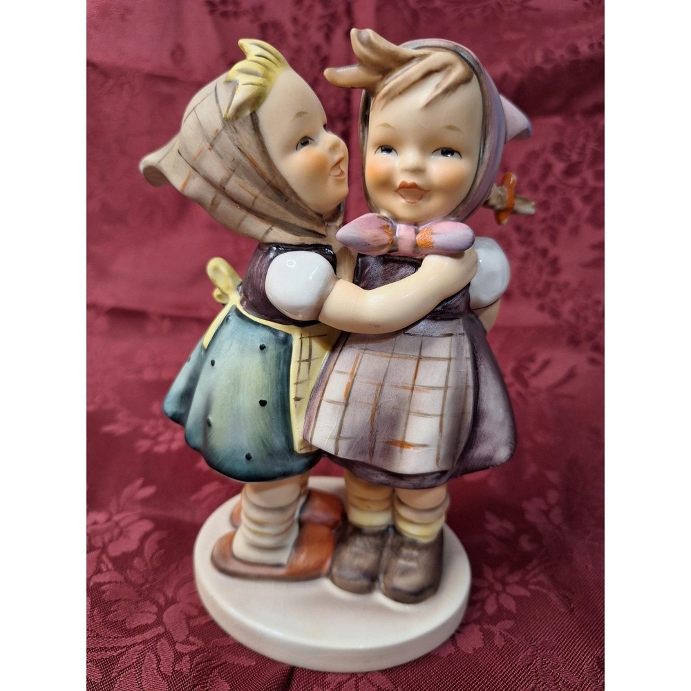 Goebel Hummel Telling Her Secret Figurine 196/0 W Germany Vintage Porcelain